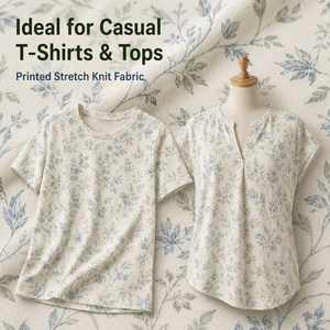 Tela de punto jersey estampada de bambú y elastano <span class=keywords><strong>para</strong></span> camisetas y tops <span class=keywords><strong>casuales</strong></span>, suave, elástica y transpirable, venta por rollo de fábrica. - Product Image 3