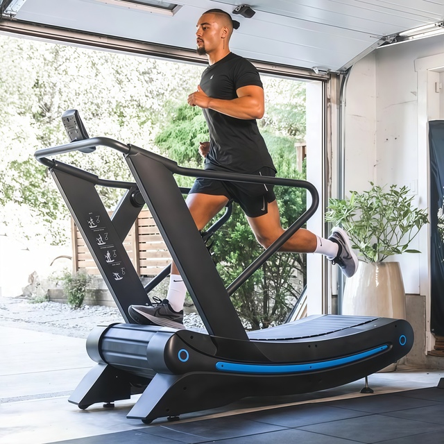 Curved Mechanical Treadmill with LED Screen 1-20km/h Curved Running Machine with Sturdy High Quality Steel Mades for Sales