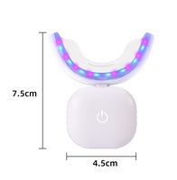Blanchiment des dents intelligent LED lumière bleue rouge soins bucco-dentaires lampe de blanchiment des dents Machine rechargeable lumière de blanchiment des dents sans fil