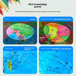 Globo Terráqueo Flotante <span class=keywords><strong>3D</strong></span> AR Original de Shijieda, 16.8 cm, <span class=keywords><strong>Mapa</strong></span> del <span class=keywords><strong>Mundo</strong></span> Educativo para Niños y Estudiantes, Regalo de Cumpleaños para Niños, Geografía - Product Image 2
