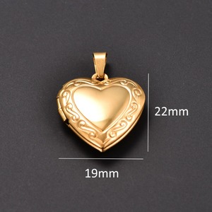 Delicate Stainless Steel Carved <b>Heart</b> Photo Locket Pendant Necklace for Women Men Memory <b>Picture</b> <b>Frame</b> Charm Chain Metal Jewelry - Product Image 6
