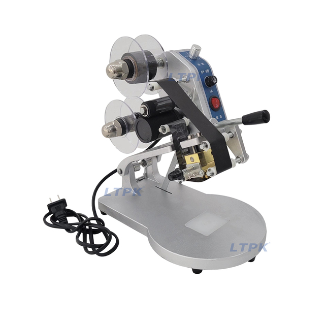 DY8 Manual Hot Stamp Production Expiry Date Batch Lot Number Printing Coding Machine Color Ribbon Printer
