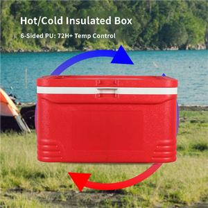 Glacière de camping extérieure 48L légère, durable, portable, avec isolation thermique EPS/PU et coins anti-collision pour aliments et canettes, usage domestique - Product Image 2