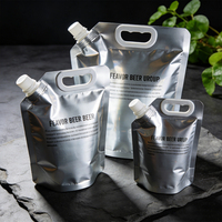 Sac en silicone alimentaire multicouche à haute barrière avec buse de pulvérisation pour bière, pour une fraîcheur optimale et une couche épaissie