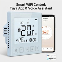 Thermostat de chauffage au sol intelligent Tuya 16A, thermostat d'ambiance Wifi pour le contrôle de la température