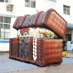Coffre au trésor gonflable personnalisé plein de pierres précieuses Pirate Thème Boîte au trésor gonflable pour les promotions de fêtes et <span class=keywords><strong>d</strong></span>'événements - Product Image 2
