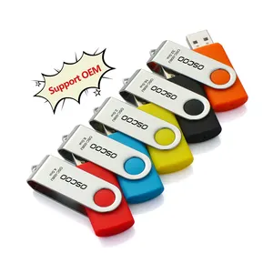 Döner 2.0 Usb sürücüsü hediye 1gb 2gb 4gb Metal özelleştirilmiş 8gb 16gb 32gb memorias Usb bellek sürücüler 64gb cle usb sopa