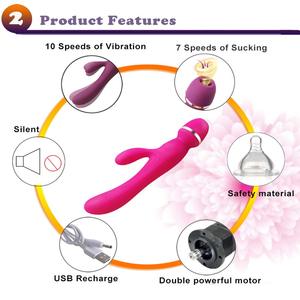 G-Punkt Klitoris Stimulation Nippel Sauger Erwachsene Weibliche Sexspielzeug Saugen Zauberstab Vibratoren für Frauen - Product Image 2