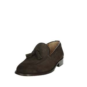 Mocasines Kebo para hombre, de gamuza negra con borlas, estilo slip-on, para vestir. - Product Image 6