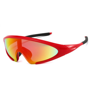 Nouvelles lunettes de soleil sport rétro pour hommes et femmes, cyclisme en plein air, course à pied, anti-vent, anti-éblouissement, protection UV, miroir, personnalisables - Product Image 2