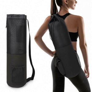 Muestra Gratuita, Bolsa de Yoga Plegable Ecológica Personalizada de Fábrica, Bolsa Redonda Reutilizable con Cordón, Bolsa Deportiva para Gimnasio, Bolsa de Yoga con Asa - Product Image 1