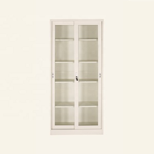 Estantería <span class=keywords><strong>de</strong></span> Lujo <span class=keywords><strong>para</strong></span> Libros con Puerta <span class=keywords><strong>de</strong></span> Vidrio - Librería Moderna <span class=keywords><strong>de</strong></span> <span class=keywords><strong>Metal</strong></span> <span class=keywords><strong>para</strong></span> <span class=keywords><strong>Oficina</strong></span> en Casa o Estudio - Product Image 2