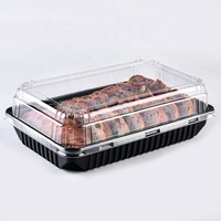 herbes rectangulaires suspendus de 0.75oz pour l'emballage d'herbes fraîches Boîte en plastique à clapet jetable transparente