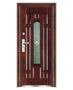 <span class=keywords><strong>Puerta</strong></span> principal de acero con diseño de una <span class=keywords><strong>puerta</strong></span> y media, nuevo estilo, con cristal de seguridad - Product Image 5