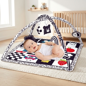 <span class=keywords><strong>Tapis</strong></span> <span class=keywords><strong>d</strong></span>'éveil pour bébé pour le <span class=keywords><strong>d</strong></span>éveloppement visuel complet, avec rembourrage haute densité et arche amovible renforcée - Product Image 2