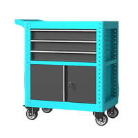 Chariot d'atelier en acier robuste à 2 portes verrouillables avec chariot roulant, personnalisation OEM/OBM, 7 tiroirs, capacité de 100 kg