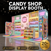 Stand d'exposition modulaire sur mesure, design de boutique de bonbons personnalisé, boîte magique, stand de salon professionnel pop-up