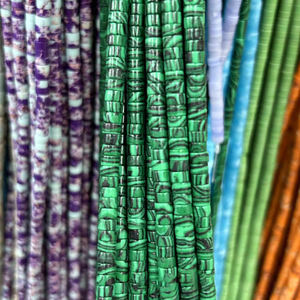 Piedras preciosas redondas planas semipreciosas sueltas naturales Heishi disco <span class=keywords><strong>piedra</strong></span> cuentas 2*4MM neumático de disco piedras semipreciosas para la fabricación de joyas - Product Image 6