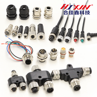 M12 4 broches connecteur métallique étanche IP65/IP67/IP68 M8/M12 pour l'industrie de l'automatisation de puissance fabricant d'usine chinois