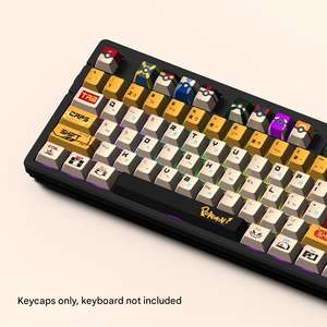 Teclas de Dibujos Animados con Perfil Cherry, Teclas PBT con Sublimación de Tinta, 129/23 Teclas para <span class=keywords><strong>Teclado</strong></span> <span class=keywords><strong>Mecánico</strong></span> GH60 <span class=keywords><strong>GK61</strong></span> GK64 84 87 96 104 - Product Image 5