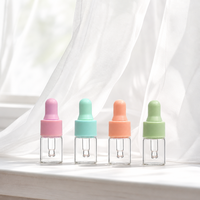 Individuelle Logo Mini-Glasfläschchen mit Pipette im Großhandel für Kosmetikverpackungen