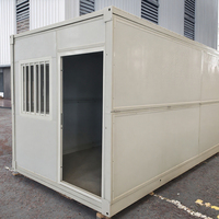 Contenedor de acero modular prefabricado de 20 pies de alta calidad, hogar, oficina, edificio plegable con Panel sándwich para uso diario