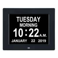 Horloge numérique électronique moderne en plastique avec affichage couleur changeant, fonction alarme et calendrier, alimentée par piles, idéale pour les seniors, le salon ou le bureau