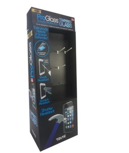 Dudukan Mainan Berdiri Lantai Kustom Tampilan Dinding Stik Berdiri Bergelombang Tampilan Kardus Pegboard dengan Kait - Product Image 4