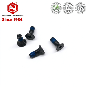 Factory Supply ISO10642 Hex Countersunk <b>Socket</b> <b>Screw</b> Nylon Patch Anti Loosening Fastener - Product Image 1