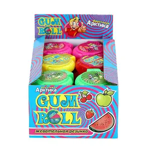 12g chinese halal high quality fruity flavor bubble gum roll with tattoo