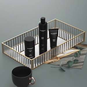 Organisateur <span class=keywords><strong>de</strong></span> miroir en <span class=keywords><strong>verre</strong></span> <span class=keywords><strong>de</strong></span> couleur or, <span class=keywords><strong>plateau</strong></span> métallique <span class=keywords><strong>de</strong></span> service <span class=keywords><strong>de</strong></span> vanité <span class=keywords><strong>pour</strong></span> organisateur <span class=keywords><strong>de</strong></span> parfum présentoir <span class=keywords><strong>de</strong></span> commode <span class=keywords><strong>de</strong></span> bijoux - Product Image 3