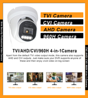 2MP Analog Security Turret Camera,4-in-1(TVI/CVI/AHD/CVBS),Color-Vu,F1.0 Super Aperture,Full Color,Built-in Mic,Full Metal,NTSC