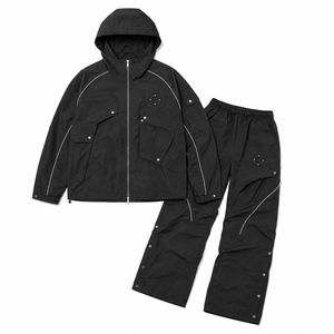 Custom Nylon Cotton Streetwear Tracksuit Print Embroidery <b>Jacket</b> Pants Set High Quality Private Label Manufacturer <b>Men</b> Set - Product Image 1