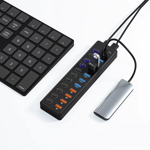 11-<span class=keywords><strong>Port</strong></span> <span class=keywords><strong>USB</strong></span> Hub với 3 * <span class=keywords><strong>USB</strong></span>-C 3.2 4 * <span class=keywords><strong>USB</strong></span>-A 3.2 4 * Sạc cổng tương thích với loại C giao diện cho máy tính trong kho - Product Image 2