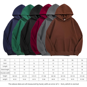 Unisex 100% Cotton 500gsm <strong>Hooded</strong> Pullover High Quality Oversized <strong>Fleece</strong> for Men Wholesale Embossing Screen Heat Press for Autumn - Product Image 2