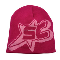 2025 automne hiver bonnet avec Logo personnalisé imprimé Jacquard tricot chapeaux unisexe homme femme chapeaux chauds