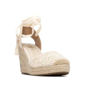 Sandalias de cuña tipo alpargata Xti para mujer, color beige, tacón de 9 cm, talla 35 - Product Image 2