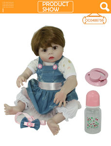 56 <span class=keywords><strong>cm</strong></span> <span class=keywords><strong>gros</strong></span> bébé poupées fille jouets poupées pour enfants en silicone souple à vendre - Product Image 2