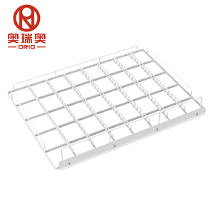 맞춤형 금속 와이어 냉장고 선반, 슈퍼마켓 냉동고용 칸막이 포함 - Product Image 1