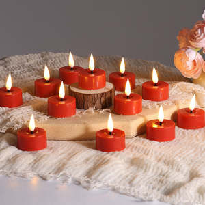 <span class=keywords><strong>Bougie</strong></span> chauffe-plat <span class=keywords><strong>LED</strong></span> en plastique Mermei - Fonctionne sur piles, télécommande, <span class=keywords><strong>flamme</strong></span> 3D pour les anniversaires, la décoration de la maison, les fêtes - Product Image 1