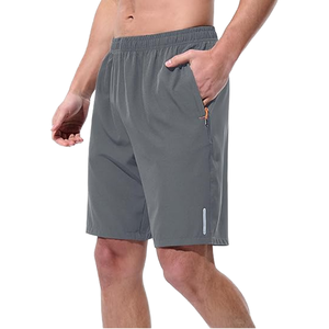 Pantalones Cortos Deportivos Casuales para Hombre, Cómodos y Elegantes, 100% Algodón, Sin Tejer, Cintura Media, Transpirables, Ajuste Relajado y Delgado, Diseño Sólido, Oferta - Product Image 1