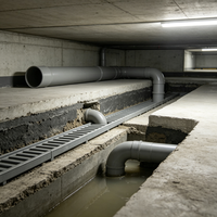 Tuyau d'alimentation en eau en PVC de 200 mm, tuyau en PVC U en plastique souterrain de 160 mm