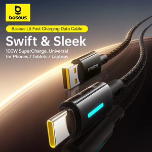 <span class=keywords><strong>Baseus</strong></span> Cable USB tipo C de <span class=keywords><strong>100W</strong></span> para Huawei P50 P40 Pro Honor 1M carga rápida 5A carga rápida USB C <span class=keywords><strong>cargador</strong></span> Cable de datos - Product Image 3