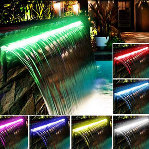 Lámpara de Pared LED con Efecto Cascada, Control Remoto Inteligente RGB para Interiores y Exteriores, Fuente, Entrada, Piscina, Luces Decorativas para Agua - Product Image 4