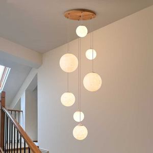 <span class=keywords><strong>Suspension</strong></span> LED dorée moderne en <span class=keywords><strong>bois</strong></span> à hauteur réglable avec fonction de protection oculaire pour la décoration de villa - Marque APCITL - Product Image 1