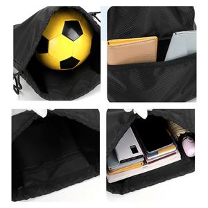 Custom Logo Student Sports <b>Simple</b> <b>Backpack</b> Waterproof Marathon Event Basketball Football Pouch Gift Drawstring Bag <b>Backpack</b> - Product Image 3