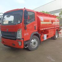 Camion-citerne de ravitaillement mobile 4x2, réservoir de carburant de 10,2 m³, citerne à huile en acier au carbone avec fonction de pompage pour chantier de construction