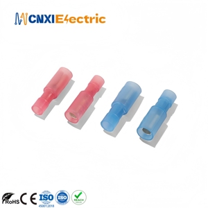 Cnxi hoàn toàn cách điện <span class=keywords><strong>Bullet</strong></span> Shape uốn nữ doanh điện ngắt kết nối tin thiết bị đầu cuối dây Butt nối Nylon đồng thau - Product Image 2