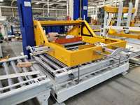 Machine à palettiser automatique réglable en acier inoxydable, lignes d'emballage, nouvelle usine de fabrication alimentaire, haute capacité de charge, métal
