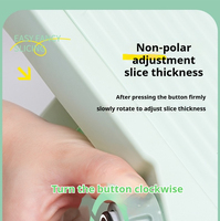 Keukenhandleiding Fruitsnijmachine Mandoline Roestvrijstalen Messen Verstelbare Aardappel Scrubber Groente Shredder Julienne Plastic